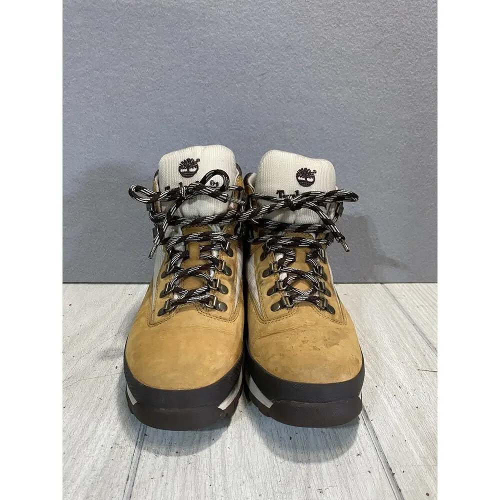 Timberland Euro Hiker Boots Nubuck Leather Wheat Size 10.5 Men’s